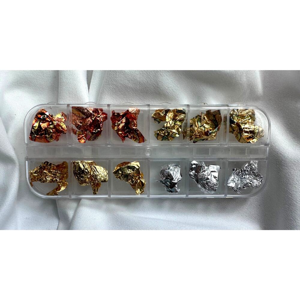 Foil Nails Art Foil Sheets for Nail Design Metallic Transfer Foil for Nail Art